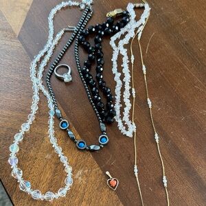 Elegant Black and Gold Necklace Set